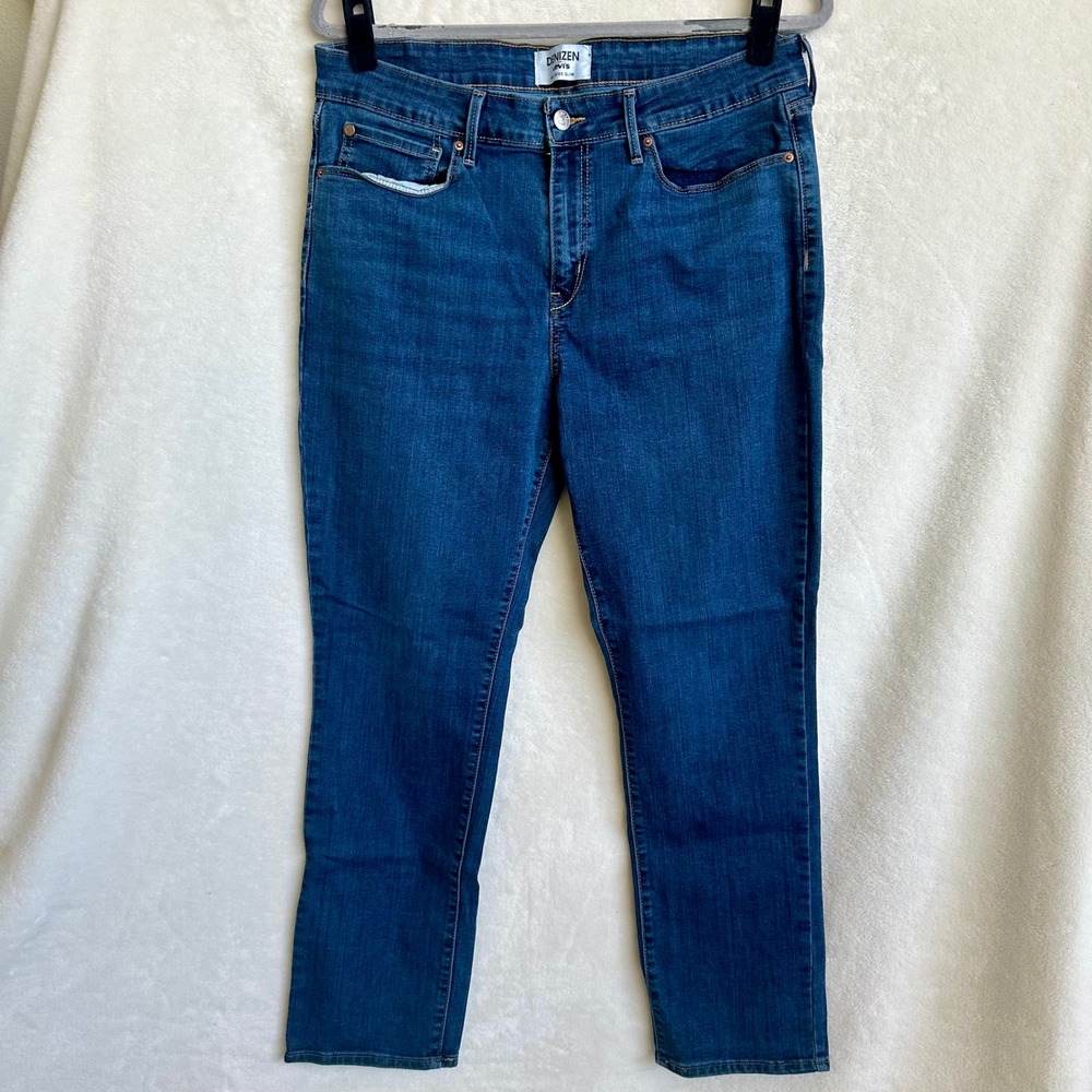 Denizen from Levi's‎ Mid Rise Slim Blue Stretch Skinny Jeans Size 16